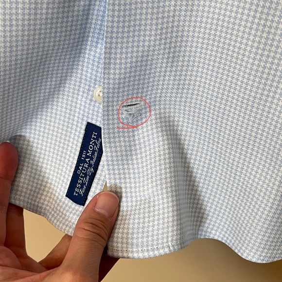 Suitsupply Egyptian Cotton Slim Check Button Up Shirt - Men's Size 40/15.75 - Picture 3 of 10